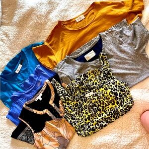 Lot of six shirts several new without tags. Size small smoke-free home.